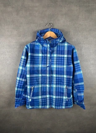 Veste Columbia Interchange femme XL – coupe-vent imperméable – à carreaux bleu, merk: Columbia, staat: Heel goed, maat: XL / 42 / 14, € 28,00, € 30,10 inclusief Kopersbescherming