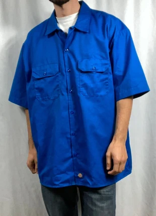 Chemise Dickies Bleu Workwear manches courtes taille XXL, marque: Dickies, état: Bon état, taille: XXL, 14,99 €, 16,44 € Protection acheteurs (Pro) incluse