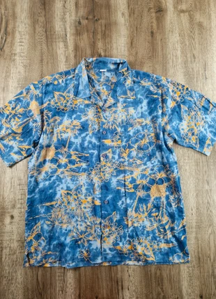 Chemise vintage hawaïenne bleu jaune coton taille L, marca: Vintage Dressing, estado: Muy bueno, tamaño: L, 9,90 €, 11,10 € Protección al comprador Pro incluida