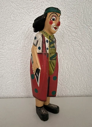 Vintage 80s handgesneden clown, marque: other, état: Très bon état, 20,00 €, 21,70 € Protection acheteurs incluse