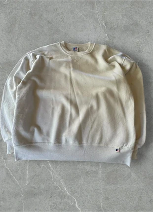 Sweat Crewnek Russel Athletic USA vintage blanc crème – Taille L Oversize (Unisexe), marque: Russel Athletic, état: Satisfaisant, taille: L, 13,00 €, 14,35 € Protection acheteurs (Pro) incluse