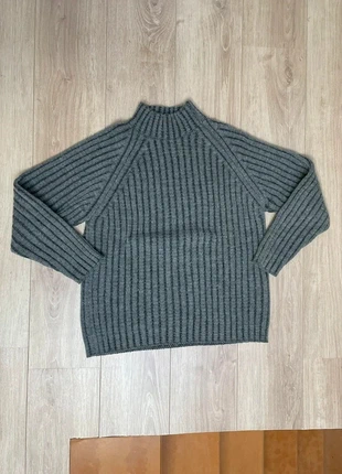 vintage high neck zip wool grey ribbed sweater 90s retro crewneck chunky cardigan, marque: Vintage Dressing, état: Très bon état, taille: M, 27,00 €, 29,05 € Protection acheteurs incluse