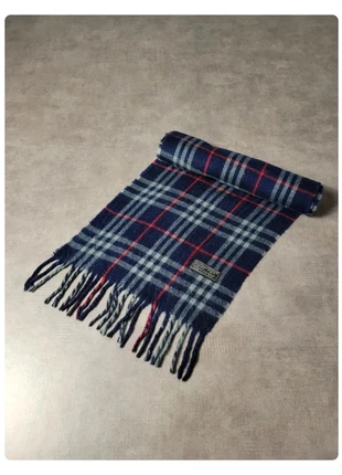 Écharpe Burberry London bleue marine à cadrillage en laine - #E021, marque: Burberry, état: Très bon état, 24,49 €, 26,41 € Protection acheteurs incluse