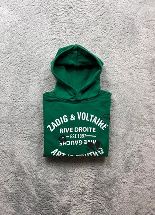 Pull à Capuche Hoodie Vert Foncer Zadig Et Voltaire Rive Droite Taille XS, brand: Zadig & Voltaire, condition: Very good, size: XS / 34 / 6, €60.00, €63.70 includes Buyer Protection
