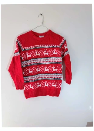 Superbe Pull de noel femme rouge Taille S motif rennes de noel col rond, marque: Kimu, état: Très bon état, taille: S / 36 / 8, 8,00 €, 9,10 € Protection acheteurs incluse