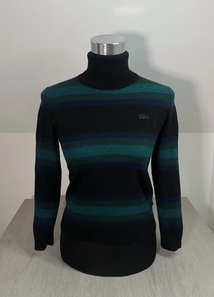 Lacoste | Pull Col Roulé Laine Rayé (Taille XXS ) LC-16, brand: Lacoste, condition: Good, size: XXS / 32 / 4, €29.90, €32.10 includes Buyer Protection Pro