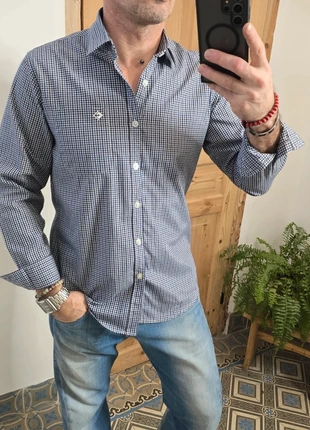 Chemise homme à carreaux vichy bleu & blanc - Goldsmith - Taille M, brand: goldsmith, condition: Very good, size: M, €13.00, €14.35 includes Buyer Protection Pro