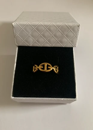 Bague doré tendance maille marine acier inoxydable, marque: Tendance, état: Très bon état, taille: Ajustable, 10,00 €, 11,20 € Protection acheteurs (Pro) incluse