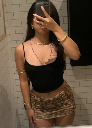 Top/jupe léopard taille S, marque: Zara, état: Très bon état, taille: S / 36 / 8, 11,00 €, 12,25 € Protection acheteurs incluse