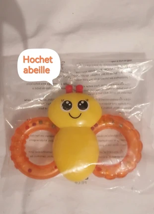 Hochet bébé abeille, merk: aucune, staat: Heel goed, maat: Prematuur, tot 44 cm, € 1,00, € 1,75 inclusief Kopersbescherming