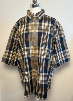 Chemise vintage Alain Manoukian | Taille L (41/42) | Carreaux marron & bleu, marque: Alain Manoukian, état: Très bon état, taille: 41 cm, 12,00 €, 13,30 € Protection acheteurs (Pro) incluse