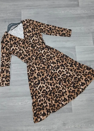 M&S Size 12 Petite Leopard Print Viscose Dress casual glam classic chic, brand: Marks & Spencer, condition: Very good, size: M / UK 12-14, £6.00, £7.00 includes Buyer Protection