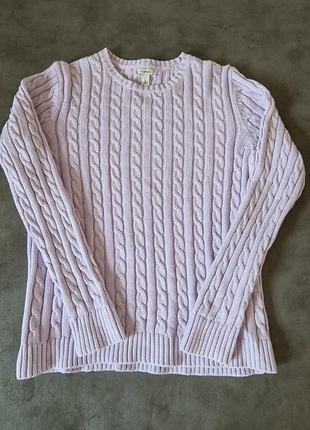 Pull torsadé cable knit tresses L.L Bean lavande - Taille L, marca: L.L. Bean, estado: Muy bueno, tamaño: L / 40 / 12, 15,00 €, 16,45 € Protección al comprador incluida