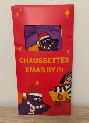 Chaussettes Xmas by M - Grimace - neuf, marque: McDonald's, état: Neuf avec étiquette, taille: Taille unique, 6,00 €, 7,00 € Protection acheteurs incluse