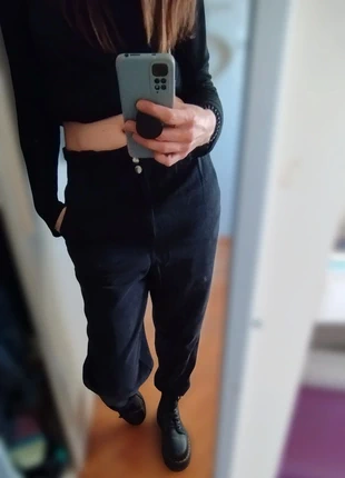 h&m – pantaloni vita alta paperbag neri – eur 36 – nuovi con cartellino, marque: H&M, état: Neuf avec étiquette, taille: XXS / 32 / 4, 16,00 €, 17,50 € Protection acheteurs incluse