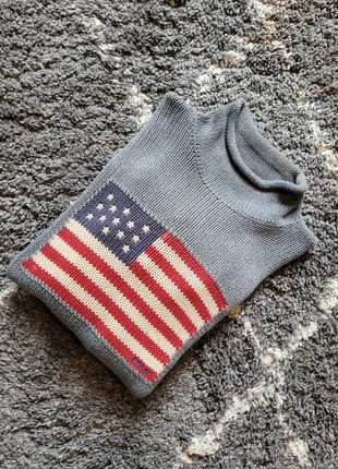 Pull col roulé Ralph Lauren | Logo drapeau USA iconique | Taille M Femme, marque: Ralph Lauren, état: Très bon état, taille: M / 38 / 10, 120,00 €, 126,70 € Protection acheteurs incluse