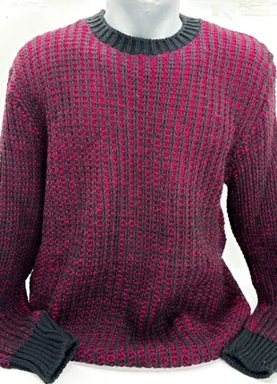 Men's Vintage Wool Blend Sweater Geometric Diamond Pattern Black & Red Pullover, marca: Vintage Dressing, estado: Muy bueno, tamaño: XXL, 27,00 €, 29,05 € Protección al comprador Pro incluida