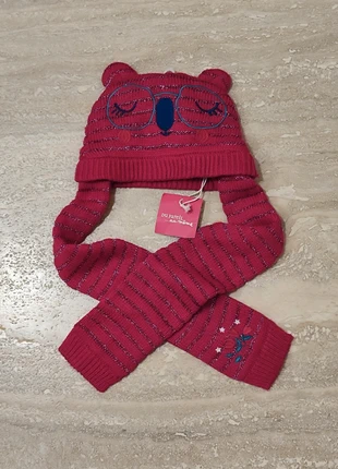 Cappello invernale con sciarpa incorporata 0/3 mesi, marque: Du Pareil au Même, état: Neuf avec étiquette, taille: 0-3 mois, 38 cm, 5,00 €, 5,95 € Protection acheteurs incluse
