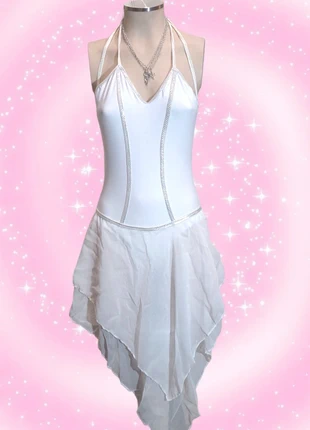 ●y2k white silver fairy prom dress tg S●, brand: Vintage Dressing, condizioni: Ottime, taglia: S / IT 40 / EU 36, €26.99, €29.04 include la Protezione acquisti