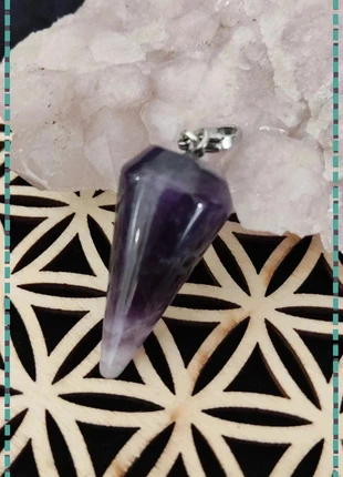 Super idée cadeau 🎁 pendentif pendule Améthyste, marque: Pierre, état: Neuf avec étiquette, 7,00 €, 8,05 € Protection acheteurs incluse