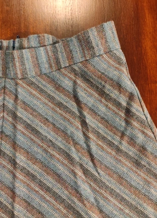 Jupe enfant 8 ans – Rayures bleues & marron – Stature 126, estado: Muy bueno, tamaño: 8 años / 128 cm, 8,00 €, 9,10 € Protección al comprador Pro incluida