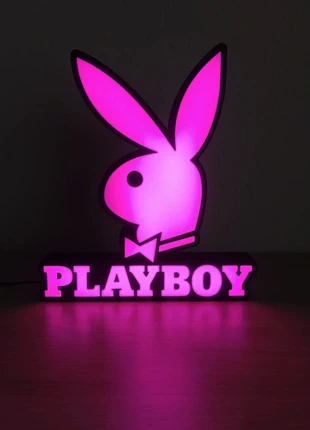 Playboy logo lumineux | Lámpara diseño icónico estilo moderno, marca: Playboy, estado: Muito bom, €25.00, €26.95 inclui Proteção do Comprador Pro