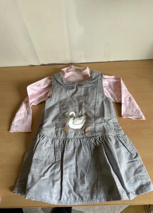 Ensemble robe + t shirt manches longues, brand: Orchestra, condizioni: Buone, taglia: 9-12 mesi / 74 cm, €2.00, €2.80 include la Protezione acquisti