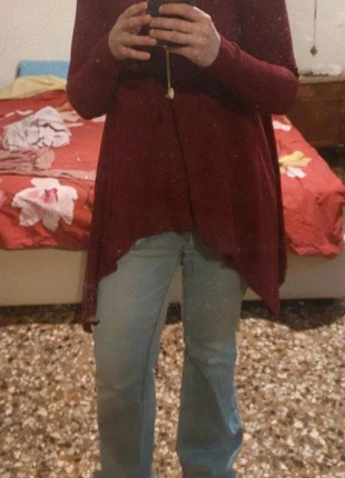 Maglione bordeaux asimmetrico, marke: Vintage Chic, zustand: Sehr gut, größe: L / 40 / 12, 8,00 €, 9,10 € inklusive Vinted-Käuferschutz