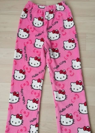 Pantalon de pyjama Hello Kitty Y2K en flanelle douce – Taille M, merk: kawaiidream, staat: Heel goed, maat: M, € 28,99, € 31,14 inclusief Kopersbescherming