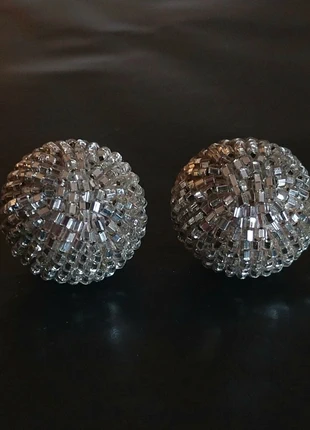 Boucles d'oreilles clip vintage 60s/70s mini facettes miroir, marque: Vintage Chic, état: Très bon état, 10,00 €, 11,20 € Protection acheteurs incluse