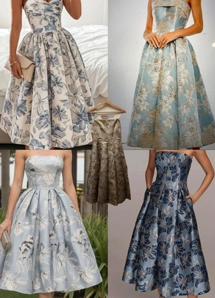 Silver & Grey Strapless Knee-Length Dress (Size M) with Back Bow – Elegant New Piece Without Tags, estado: Nuevo sin etiquetas, tamaño: S / 36 / 8, 19,99 €, 21,69 € Protección al comprador incluida