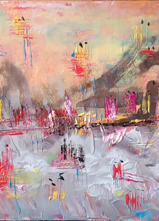 Pintura acrílico abstracto orginal en papel acuarela 300gr 29x42cm, marque: Original, état: Neuf, 3,50 €, 4,38 € Protection acheteurs incluse