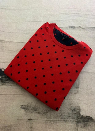 Pull Léger / Top Marinière Tommy Hilfiger Femme rouge à pois bleu marine - Taille M, marque: Tommy Hilfiger, état: Bon état, taille: M / 38 / 10, 18,50 €, 20,13 € Protection acheteurs incluse