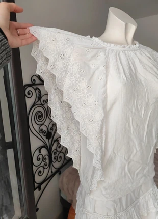 Top romantico bianco di zara taglia xs, merk: Zara, staat: Heel goed, maat: XS / 34 / 6, € 9,00, € 10,15 inclusief Kopersbescherming