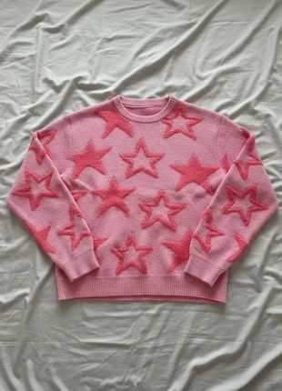 Pull rose fuzzy étoiles roses style Y2K cozy, marque: Vintage Dressing, état: Très bon état, taille: L, 68,99 €, 73,14 € Protection acheteurs incluse