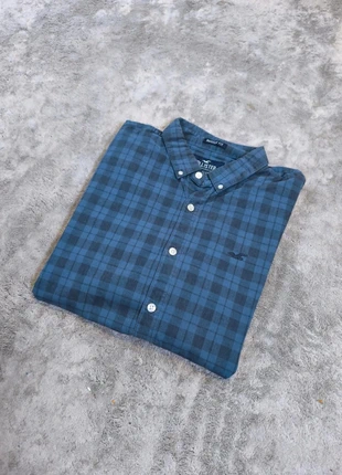 chemise hollister à carreaux bleu marine muscle fit taille s, brand: Hollister, condition: Very good, size: S, €10.10, €11.31 includes Buyer Protection Pro