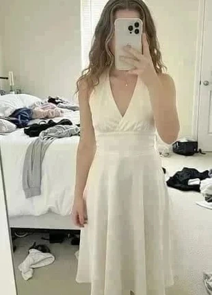 Robe mi-longue beige élégante femme #046, marca: IvoryLane, estado: Muito bom, tamanho: M / 38 / 10, €46.99, €50.04 inclui Proteção do Comprador