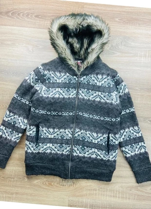 Veste polaire Tibet Mountain Peak Homme gris motif nordique Taille XL - excellent état, brand: Mountain Peak, condition: Very good, size: XL, €80.00, €84.70 includes Buyer Protection