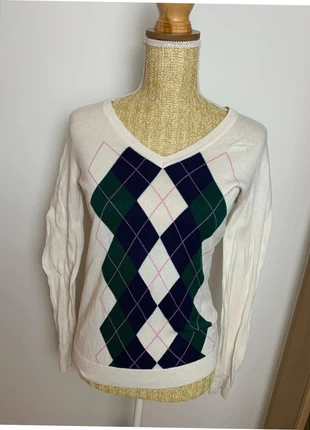 Pull Col en V Tommy Hilfiger Blanc - Taille S - Pima Cotton, marque: Tommy Hilfiger, état: Très bon état, taille: S / 36 / 8, 15,00 €, 16,45 € Protection acheteurs (Pro) incluse