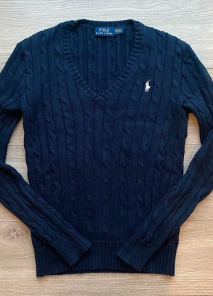 Ralph Lauren sweat torsade col v, marque: Ralph Lauren, état: Neuf sans étiquette, taille: S / 36 / 8, 55,00 €, 58,45 € Protection acheteurs incluse