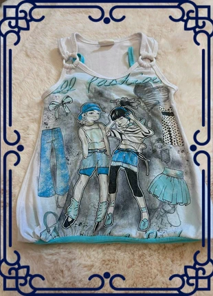 👚 T-shirt Fille "All Fashion" Style Débardeur - 3 Ans 🇫🇷, marque: Fashion Style, état: Bon état, taille: 3 ans / 98 cm, 1,00 €, 1,75 € Protection acheteurs incluse