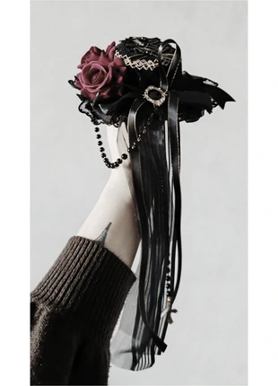 Gothic Lolita tiny hat accessoires red, merk: Lolita, staat: Heel goed, € 12,99, € 14,34 inclusief Kopersbescherming Pro