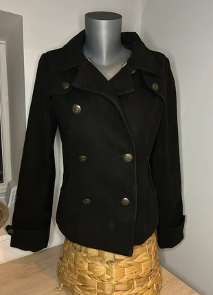 Veste noire femme – Style officier / caban – Taille 38, marque: Shein, état: Très bon état, taille: M / 38 / 10, 12,99 €, 14,34 € Protection acheteurs incluse