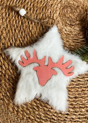 Étoile de Noël à suspendre en bois, état: Neuf avec étiquette, 2,99 €, 3,84 € Protection acheteurs incluse