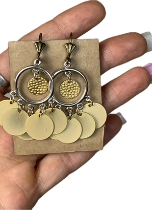 Pendant Earrings Ohrringe Boho Silber Gold Y2K Vintage, brand: Fait Main, condizioni: Nuovo senza cartellino, €8.00, €9.10 include la Protezione acquisti