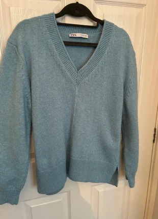 Zara blue v neck jumper M 10 12, marque: Zara, état: Très bon état, taille: M / 38 / 10, 5,00 €, 5,95 € Protection acheteurs incluse