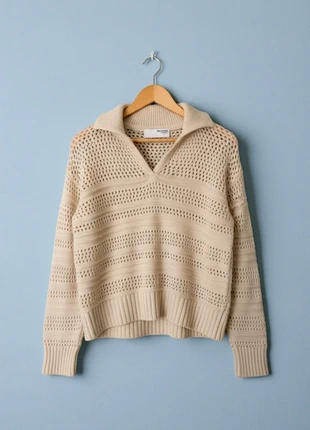 Selected Femme – Premium & Elegant Beige V-Neck Sweater – XS 💖, marque: Selected Femme, état: Neuf sans étiquette, taille: XS / 34 / 6, 41,49 €, 44,26 € Protection acheteurs incluse