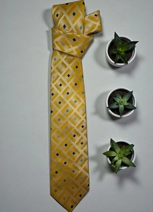💛 Cravate Jaune à Motifs Géométriques - in Extenso 💼, marque: In Extenso, état: Très bon état, 12,90 €, 14,25 € Protection acheteurs incluse