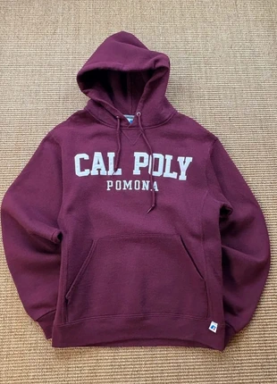 Russell Athletic hoodie bordeaux capuche Cal Poly Pomona brodé université USA 90s S mixte #0280, marca: Russell Athletic, estado: Muito bom, tamanho: S, €31.29, €33.55 inclui Proteção do Comprador Pro