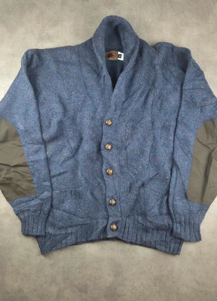 Cardigan vintage bleu gris – coupe oversize – boutons bois – maille douce rétro - taille XL, marke: Vintage Dressing, zustand: Sehr gut, größe: XL, 25,00 €, 26,95 € inklusive Vinted-Käuferschutz
